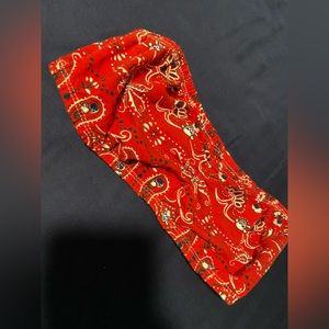 ❤️❤️ Red Paisley Skull Tube Top